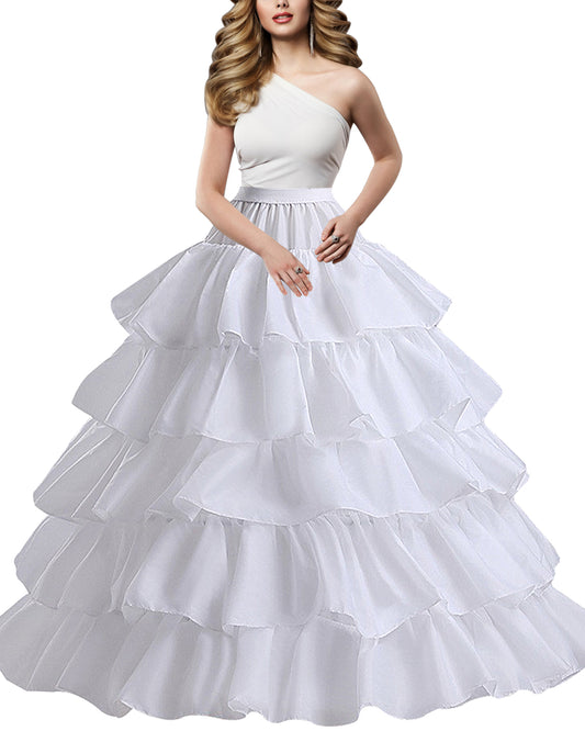 dgdgbaby Hoop Skirt Crinoline Underskirt Petticoat for Women Ball Gown Bridal Tulle Underskirt for Wedding Dress