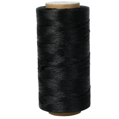 dgdgbaby 284Yards Flat Wax Thread 1.0mm Braided Rope 150D Sewing Thread Polyester Waxed Thread