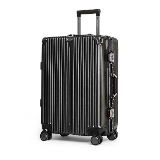 dgdgbaby Travel Case 24 inch Suitcase for Women Student Password Box Aluminum Frame Carry-on Suitcase for Adult