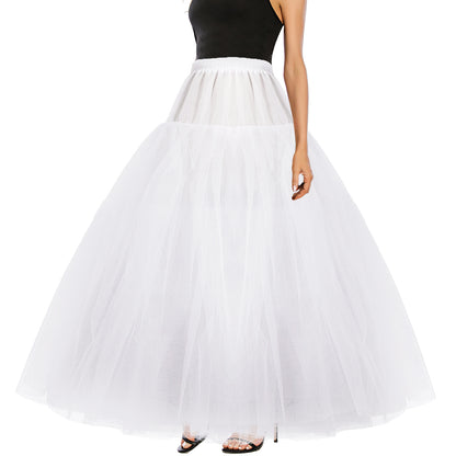 dgdgbaby Women Hoopless Crinoline Full A-line Underskirt Crinoline Petticoat Bridal Underskirt for Ball Gown Slip White Crinoline Underskirt One Size