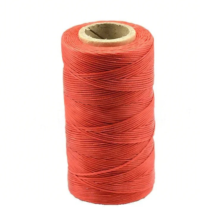 dgdgbaby 284Yards Flat Wax Thread 1.0mm Braided Rope 150D Sewing Thread Flat Waxed Thread Handmade Leather Sewing Thread