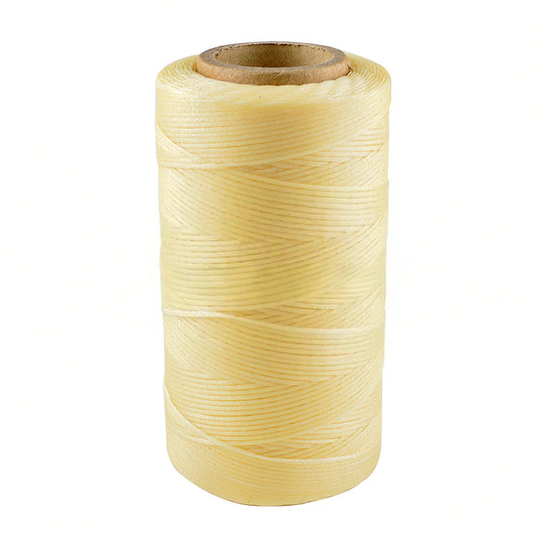 dgdgbaby 284Yards Flat Wax Thread 1.0mm Braided Rope 150D Sewing Thread Flat Waxed Thread Handmade Leather Sewing Thread