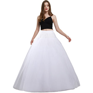 dgdgbaby Hoopless Petticoats Crinoline A-line Slips Underskirt for Bridal Gown Floor Length