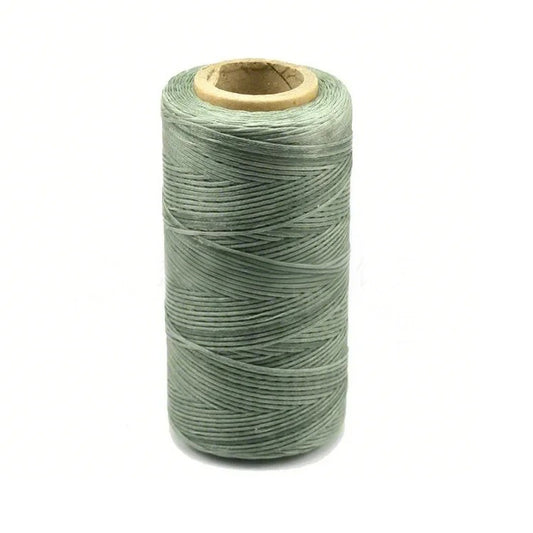 dgdgbaby 284Yards Flat Wax Thread 1.0mm Braided Rope 150D Sewing Thread Flat Waxed Thread Handmade Leather Sewing Thread